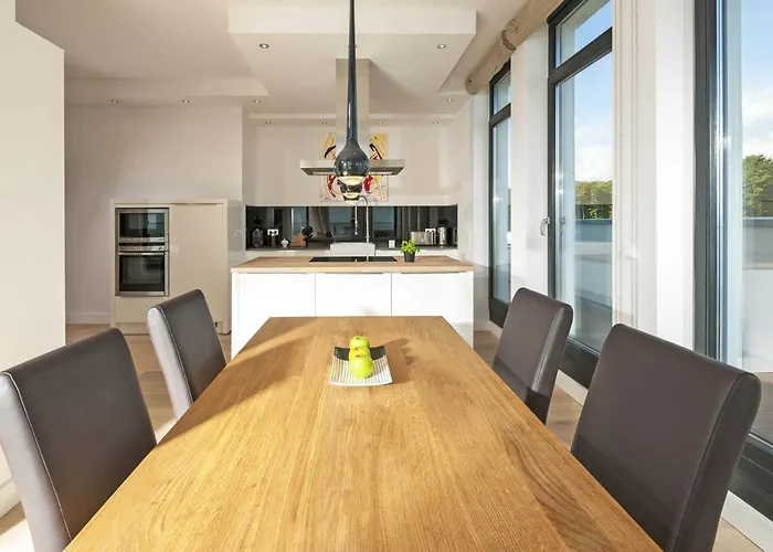 Philine - Penthouse 28 Mit Panoramablick, Pool, & Kamin Sellin (Rugen)